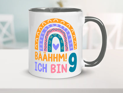 9. Geburtstag | 9 Jahre Regenbogen Bääm Mädchen Geschenk Geschenkidee lustiger