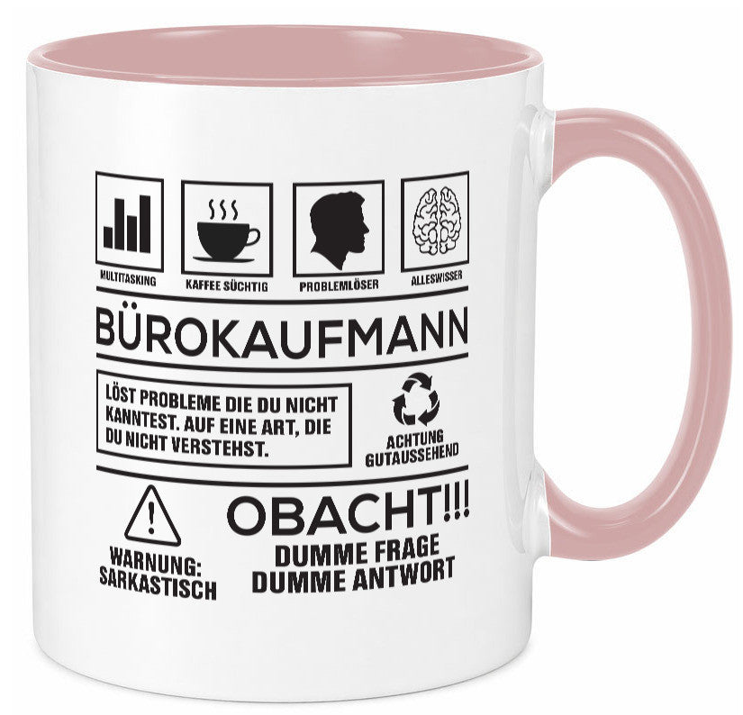 Achtung Probleme Bürokaufmann | Kaufmann Humor Arbeit Kollegen Büro