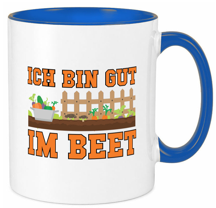Gut im Beet | Gärtnern Pflanzen Zaun Gemüse Geschenk Humor Geschenkidee Tasse