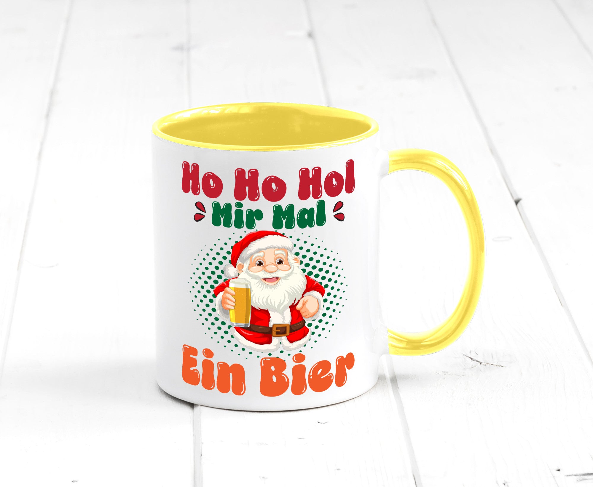 Ho mir mal ein Bier | Ugly Christmas Trinken v2 Geschenkidee Humor Tasse
