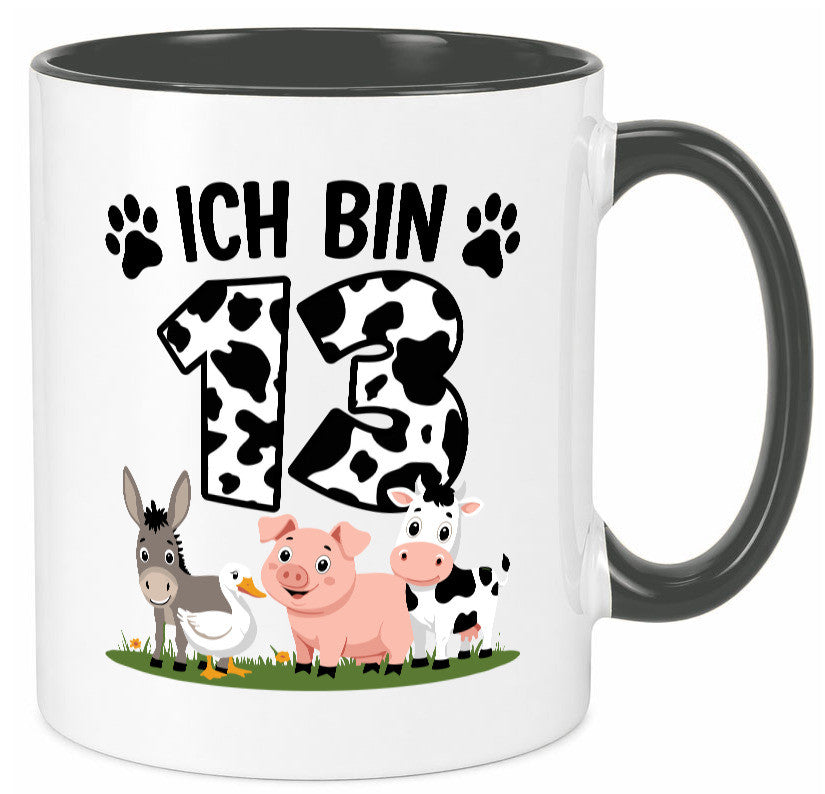 13 Geburtstag | Jahre Farmer Kind Humor Geschenkidee Tasse