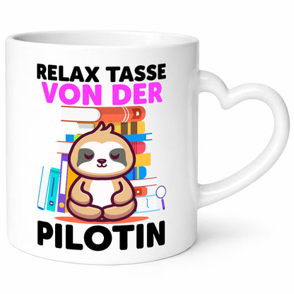 Relax Tasse: Pilotin | Definition Piloten lustiger Spruch Geschenk Humor