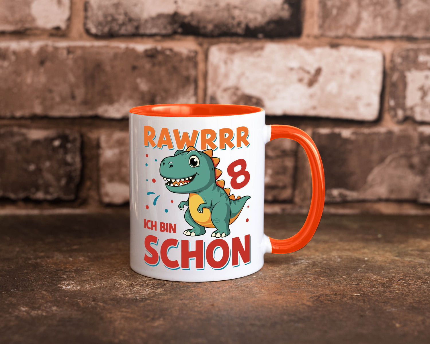 8. Geburtstag | 8 Jahre Raw ich bin schon T-Rex Geschenk Geschenkidee lustiger