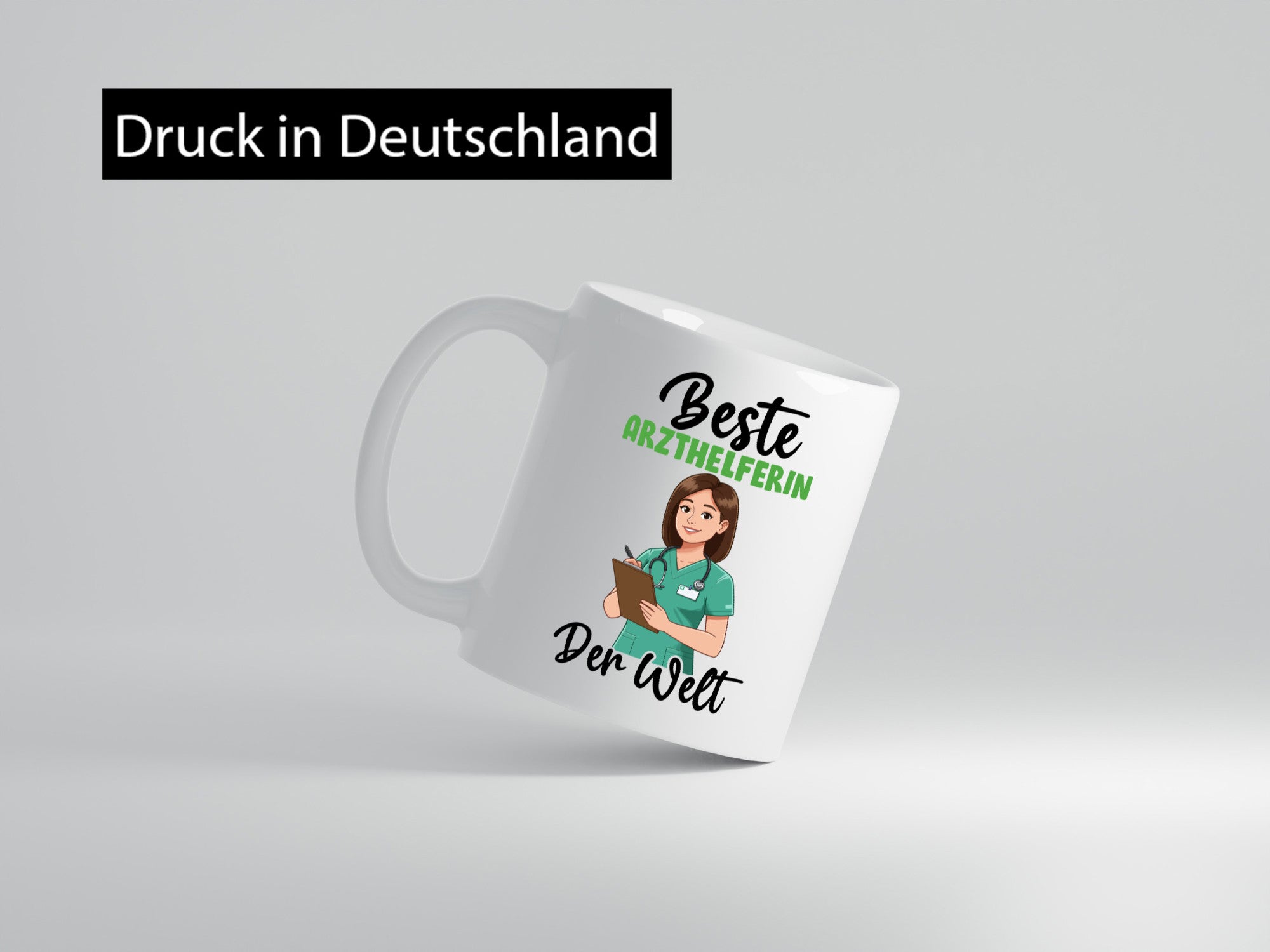 Beste Arzthelferin | Fachangestellte Medizin v2 Geschenkidee Humor Tasse