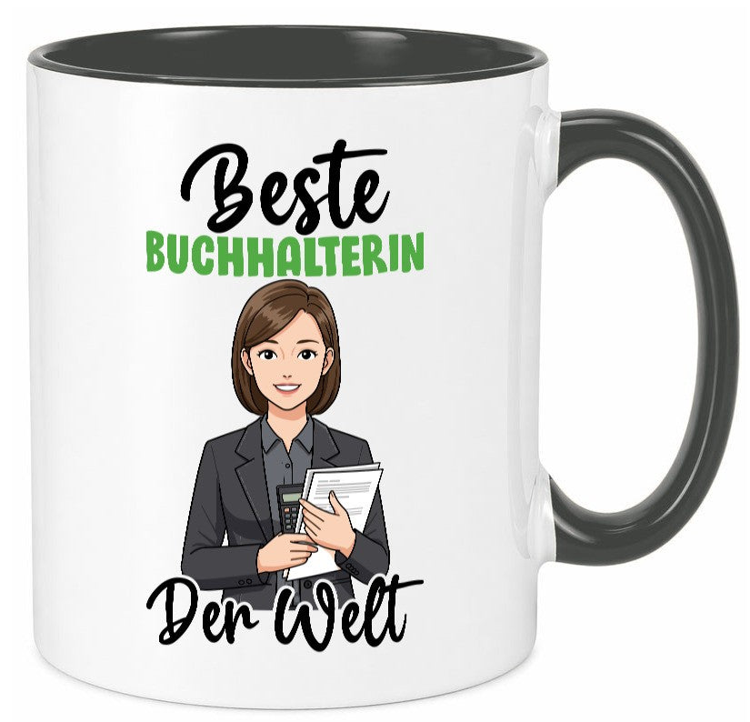 Beste Buchhalterin | Buchhaltung Humor v2 lustig Geschenkidee Geschenk Tasse