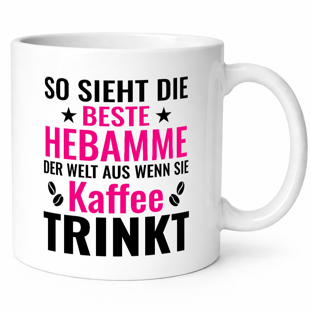 Kaffee trinkt: Hebamme | Geburtshilfe Geschenk Humor Geschenkidee lustiger