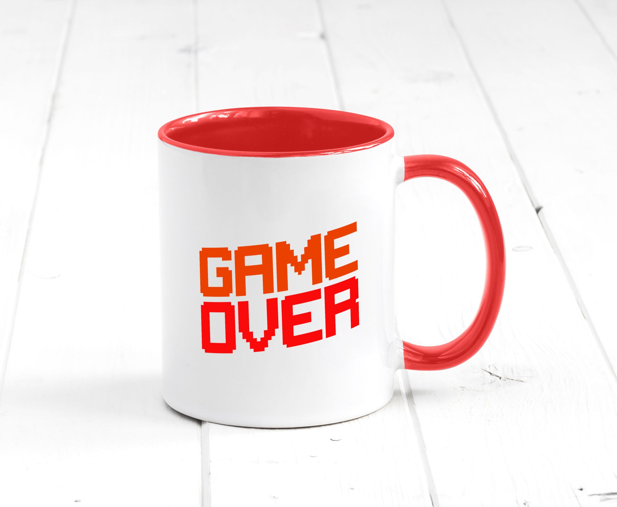 Game Over | Gamer Zocker Retro PC Nerd Pixel Geschenkidee Humor Tasse