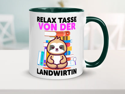 Relax Tasse: Landwirtin| Bäuerin | Landwirtschaft Geschenk Humor Geschenkidee