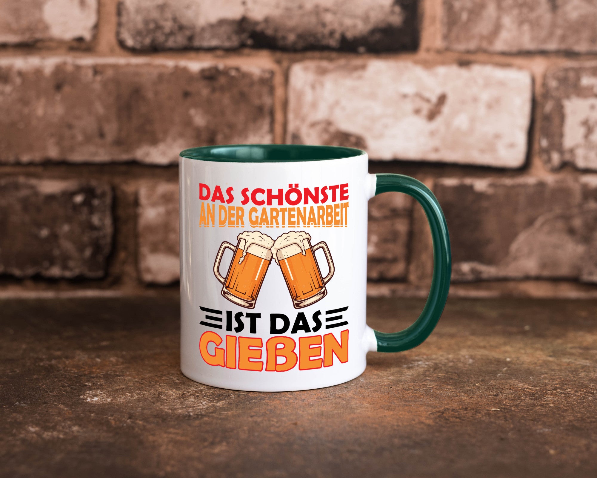 Das schönste an gartenarbeit ist Gießen | Biertrinker Geschenkidee Arbeit