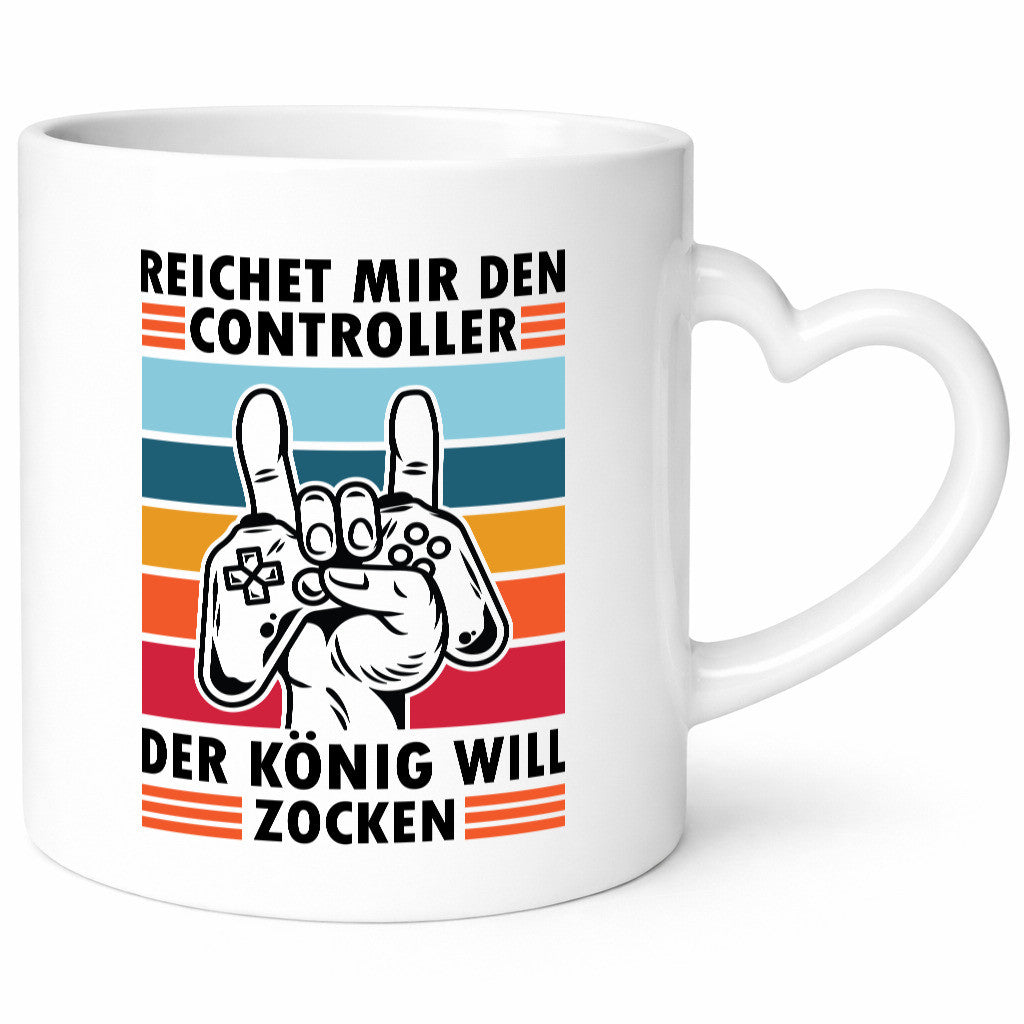 Controller | König will zocken Hand mit lustiger Spruch Geschenk Humor
