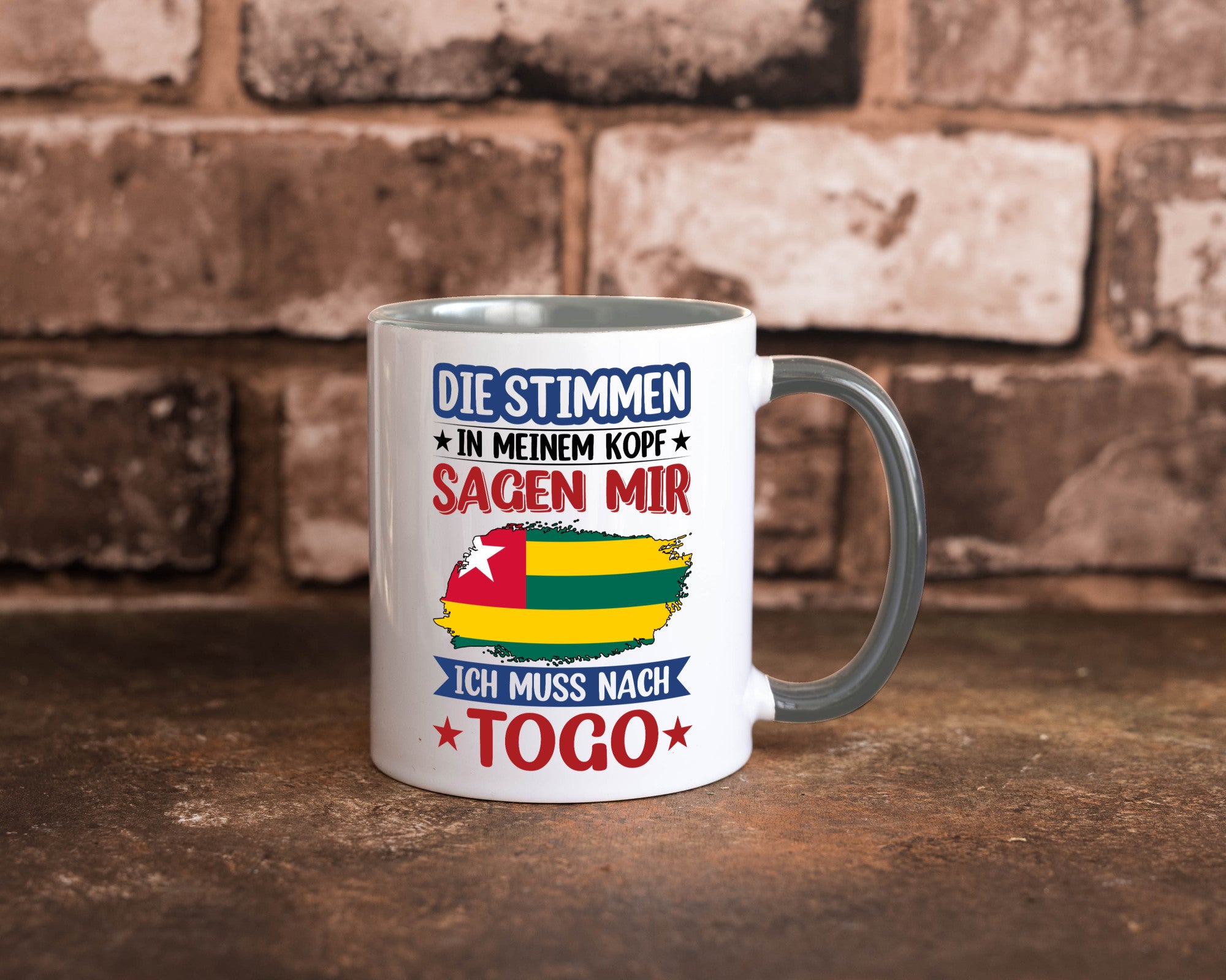 Togo | Urlaub Stimmen in meinem Kopf Traumland Humor Geschenkidee Tasse