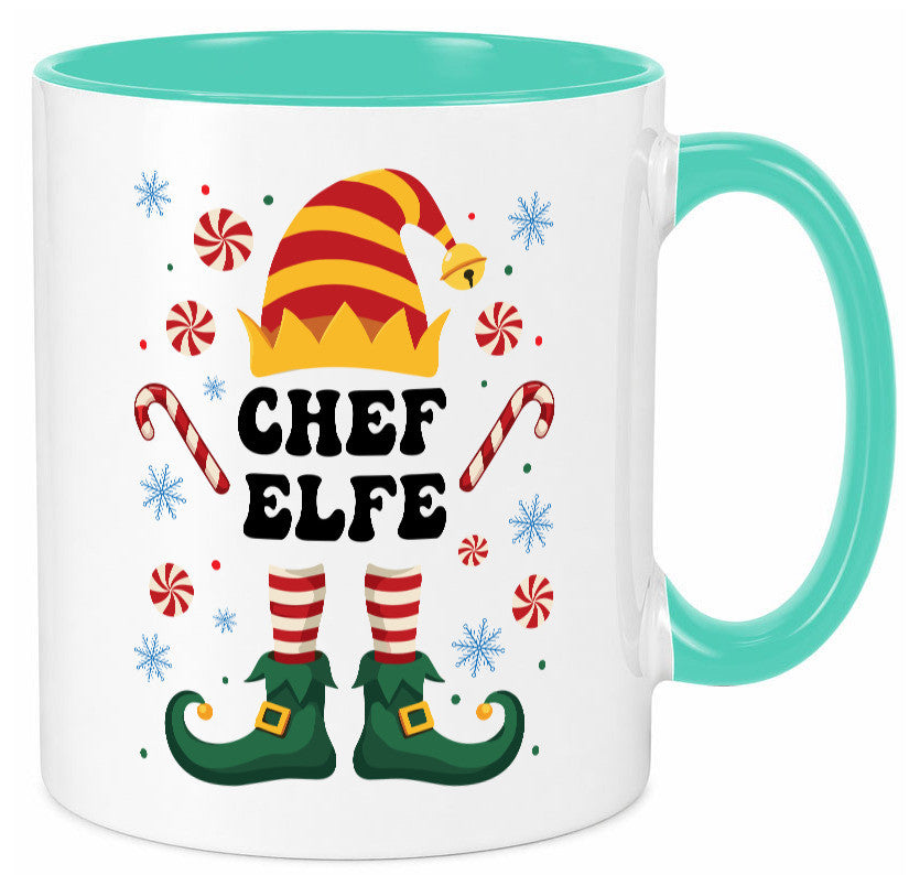 Chef Elfe | Weihnachten Weihnachts v2 lustiger Spruch Geschenk Arbeit Kollegen Tasse