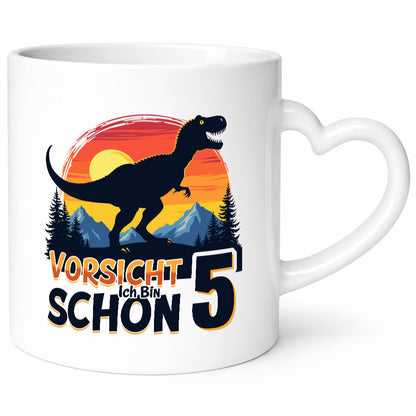 5. Geburtstag | 5 Jahre Dinosaurier v2 Humor Geschenkidee Tasse