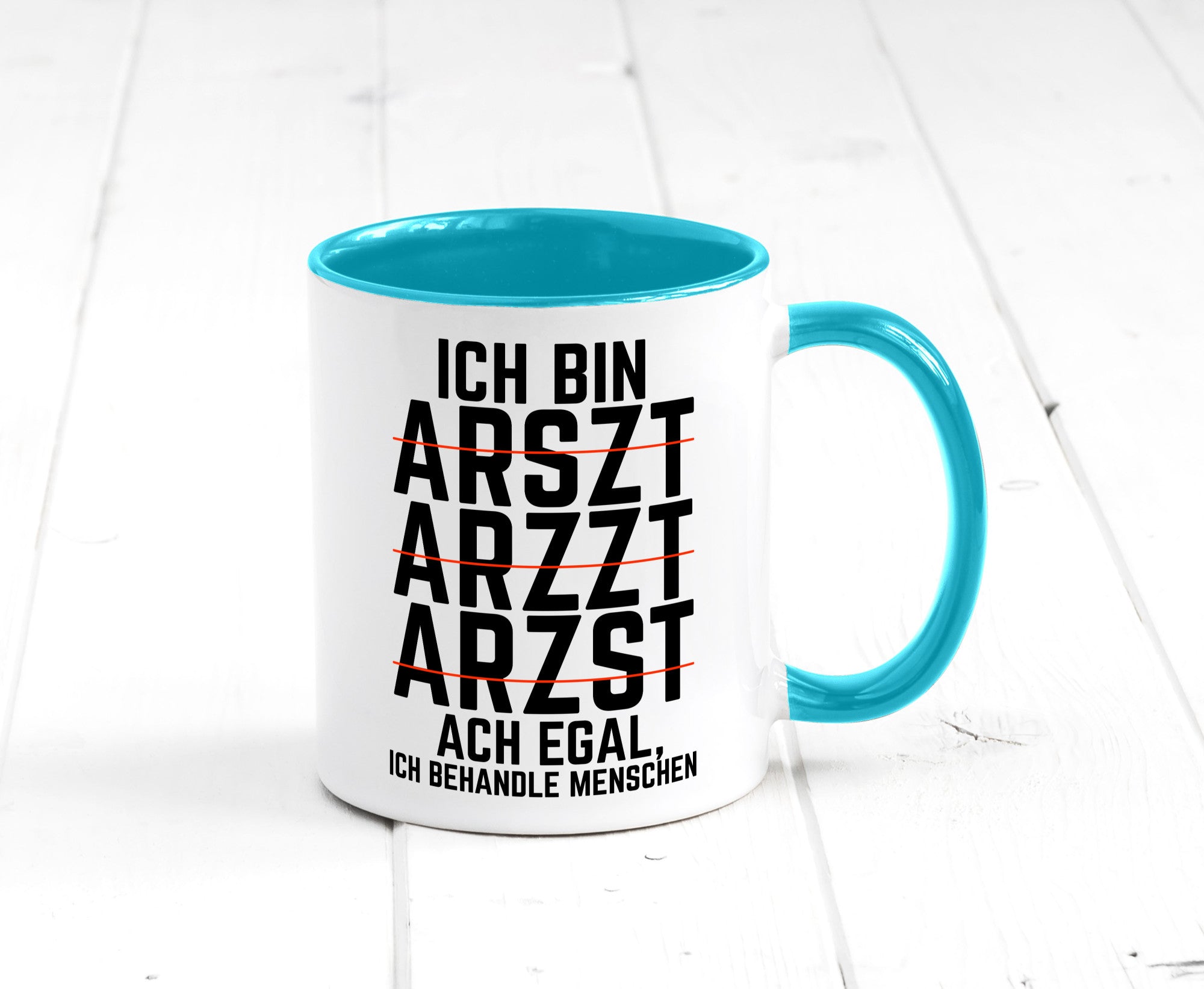 Ich bin Arzt | Rechtschreibung Klinik lustiger Spruch lustig Humor Geschenkidee