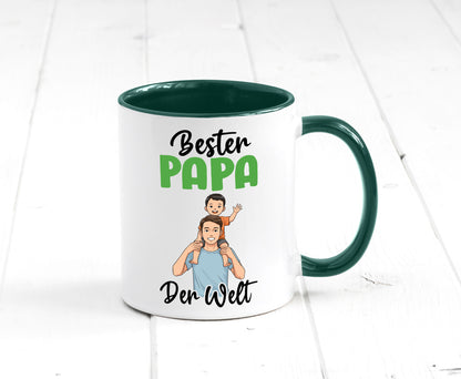 Bester Papa | Vatertag Daddy Familie lustiger Spruch Geschenk Geschenkidee Tasse
