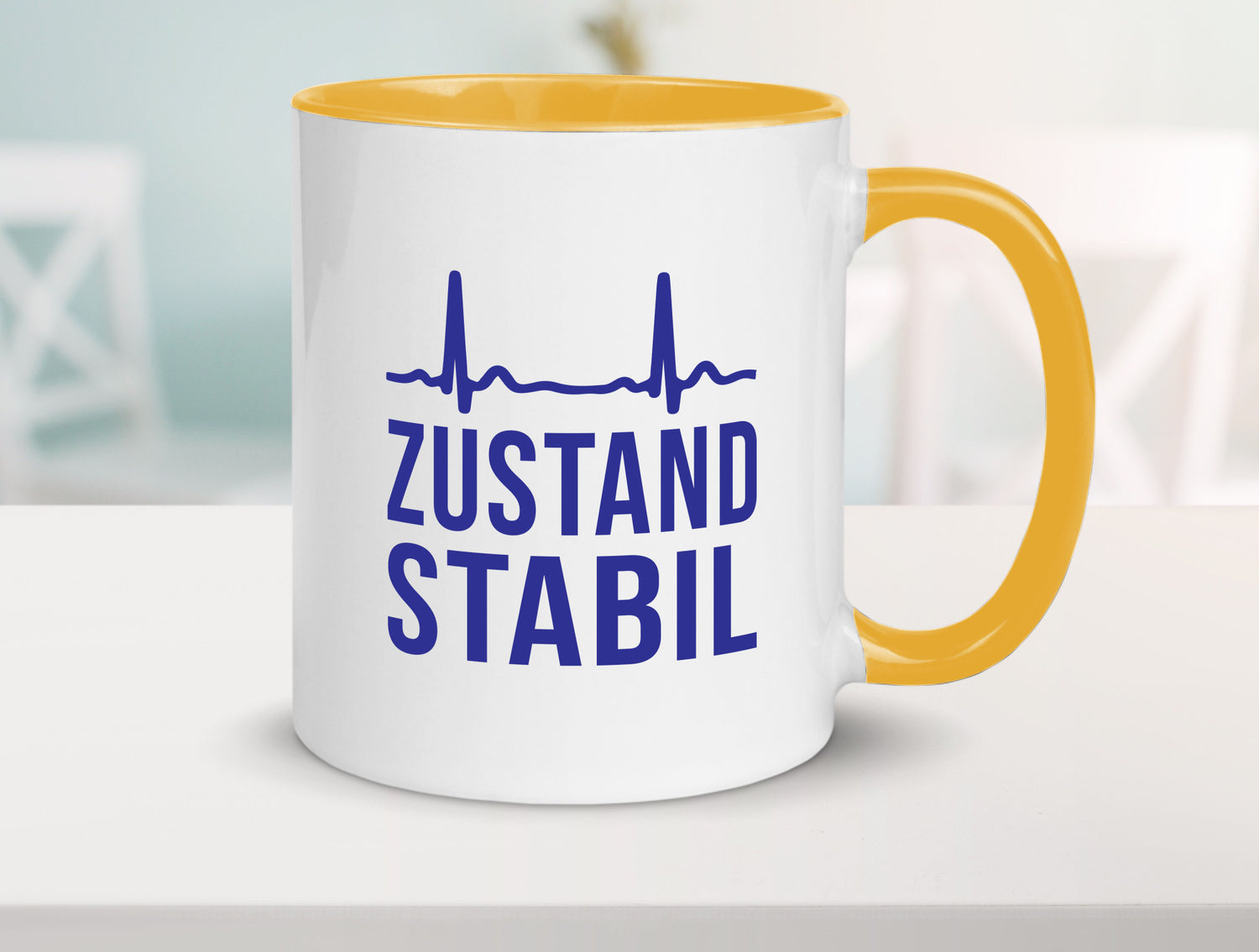 Zustand stabil | Herzschlag v2 Geschenk Humor Geschenkidee lustiger Spruch Tasse