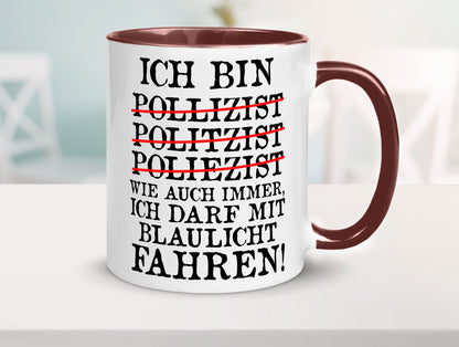 Ich bin Polizist | Blaulicht Polizei Beruf Streife lustig Arbeit Kollegen Büro