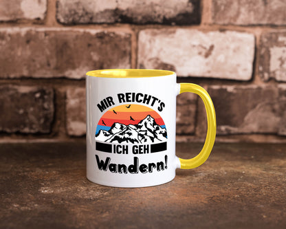 Mir reichts ich geh Wandern | Berge Laufen Natur Humor Geschenkidee Tasse