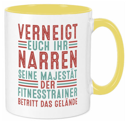Verneigt euch: Fitnesstrainer | Personal Trainer v2 lustig Humor Geschenkidee