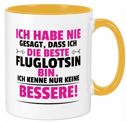 Die Beste Fluglotsin | Flughafen Flugverkehr lustiger Spruch Geschenk Humor Tasse