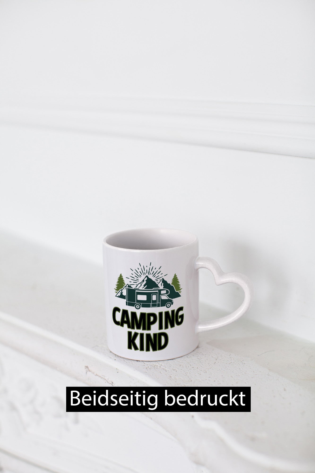 Camping kind | Wohnwagen Zelt lustiger Spruch Geschenk Humor Geschenkidee Tasse