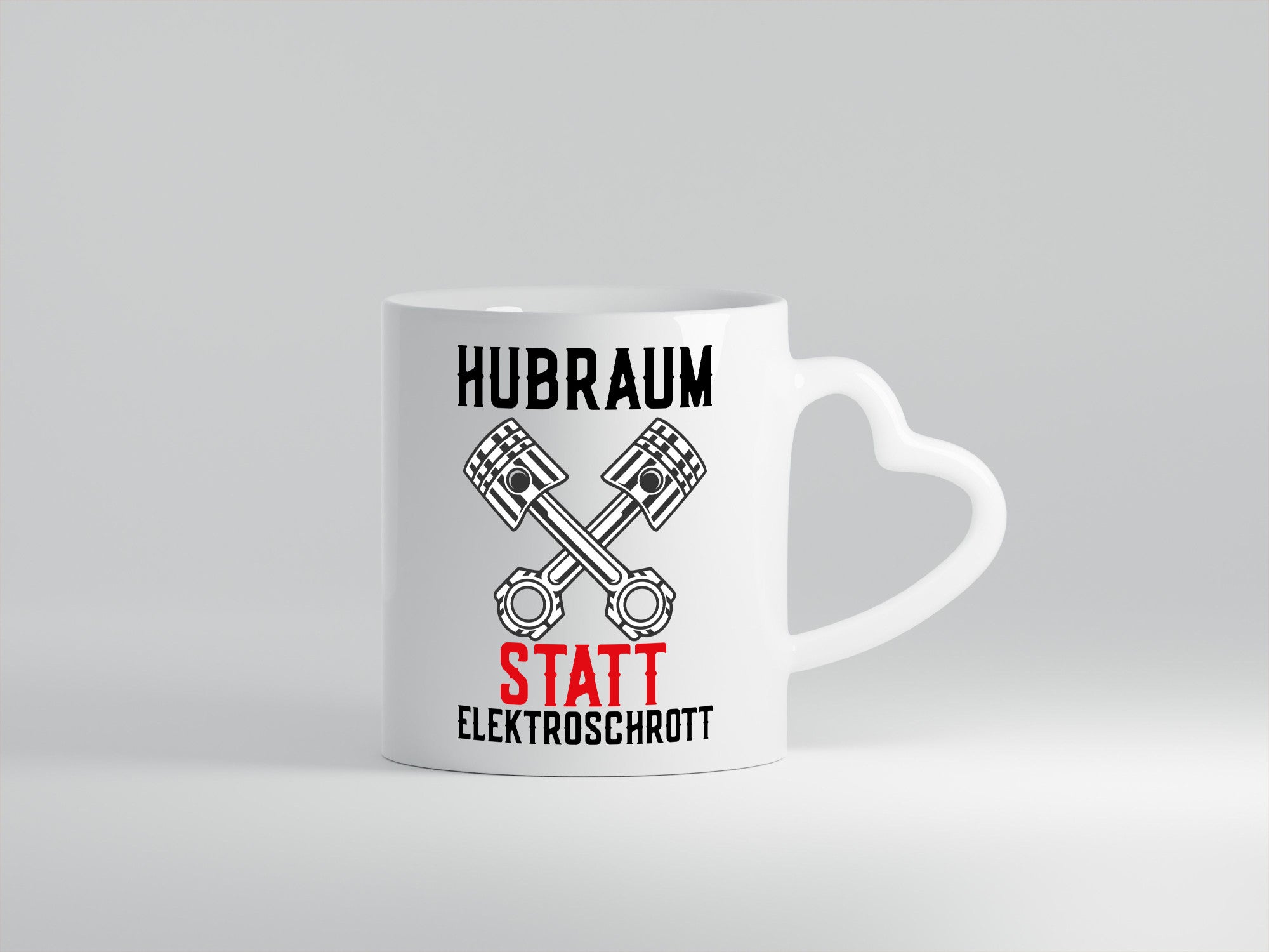 Hubraum statt Elektroschrott | Autofan Verbrennungsmotor Geschenk Humor