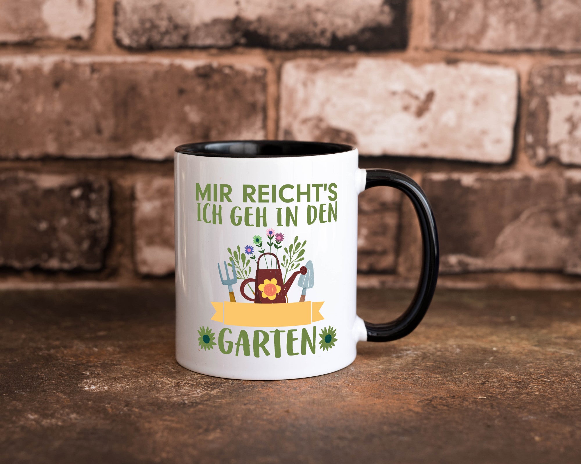 Ich geh in den Garten | Gärtner Tasse Gartenarbeit Humor Arbeit Kollegen Büro