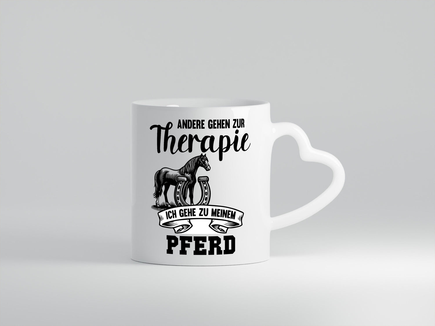 Andere gehen zur Therapie ich gehe zu meinem Pferd Humor Geschenkidee Tasse