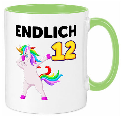 12. Geburtstag | endlich 12 Jahre Einhorn Mädchen lustig Geschenkidee Geschenk