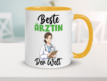 Beste Ärztin | Medizin Doktorin Fachärztin v2 Humor Geschenkidee Tasse