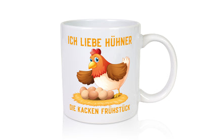 Ich liebe Hühner | Eier Frühstück Huhn Comic Witz Geschenk Humor Geschenkidee