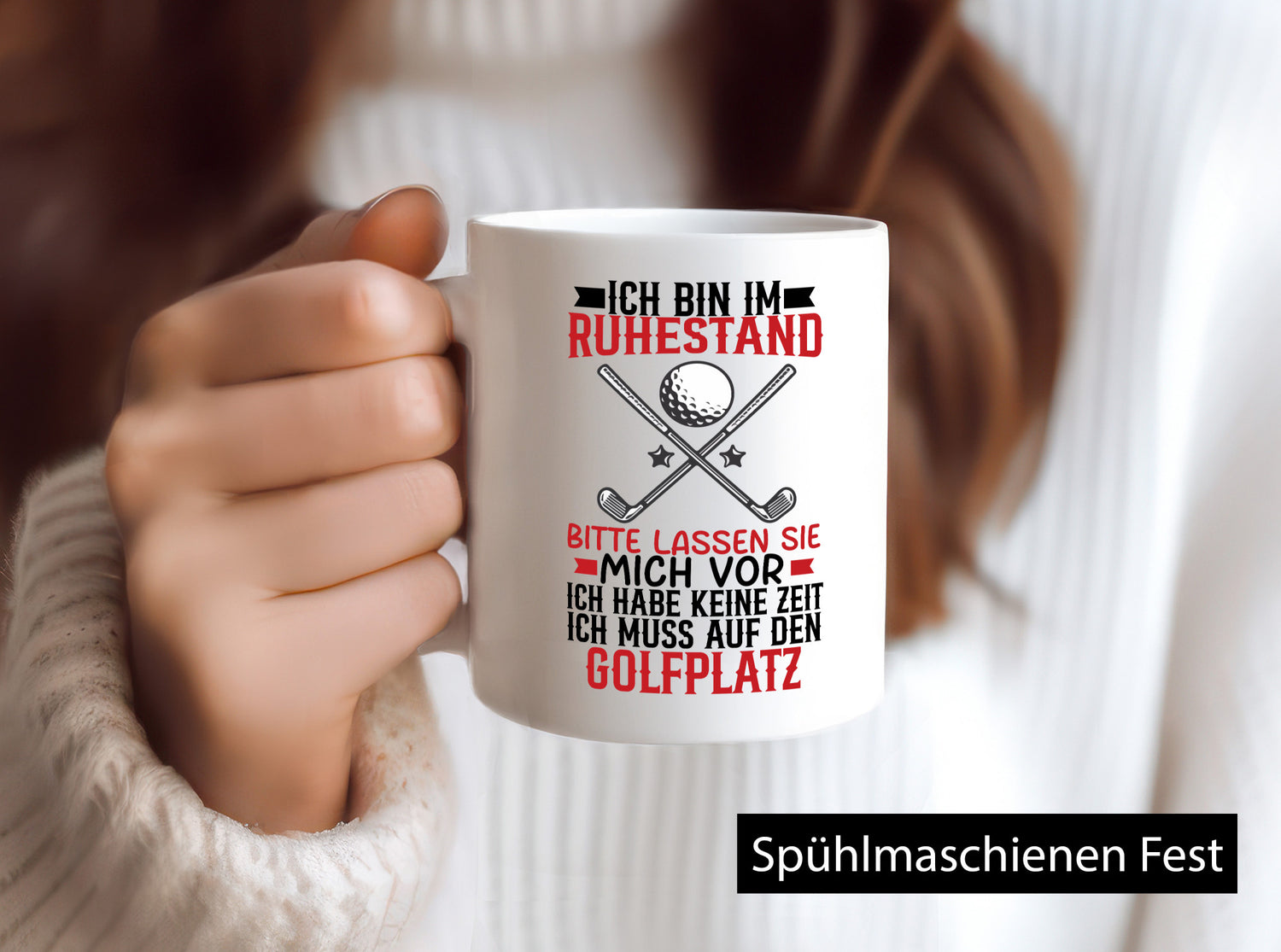 Rentner | Golf spielen Golfplatz Ruhestand genießen lustig Jubiläum Geschenk
