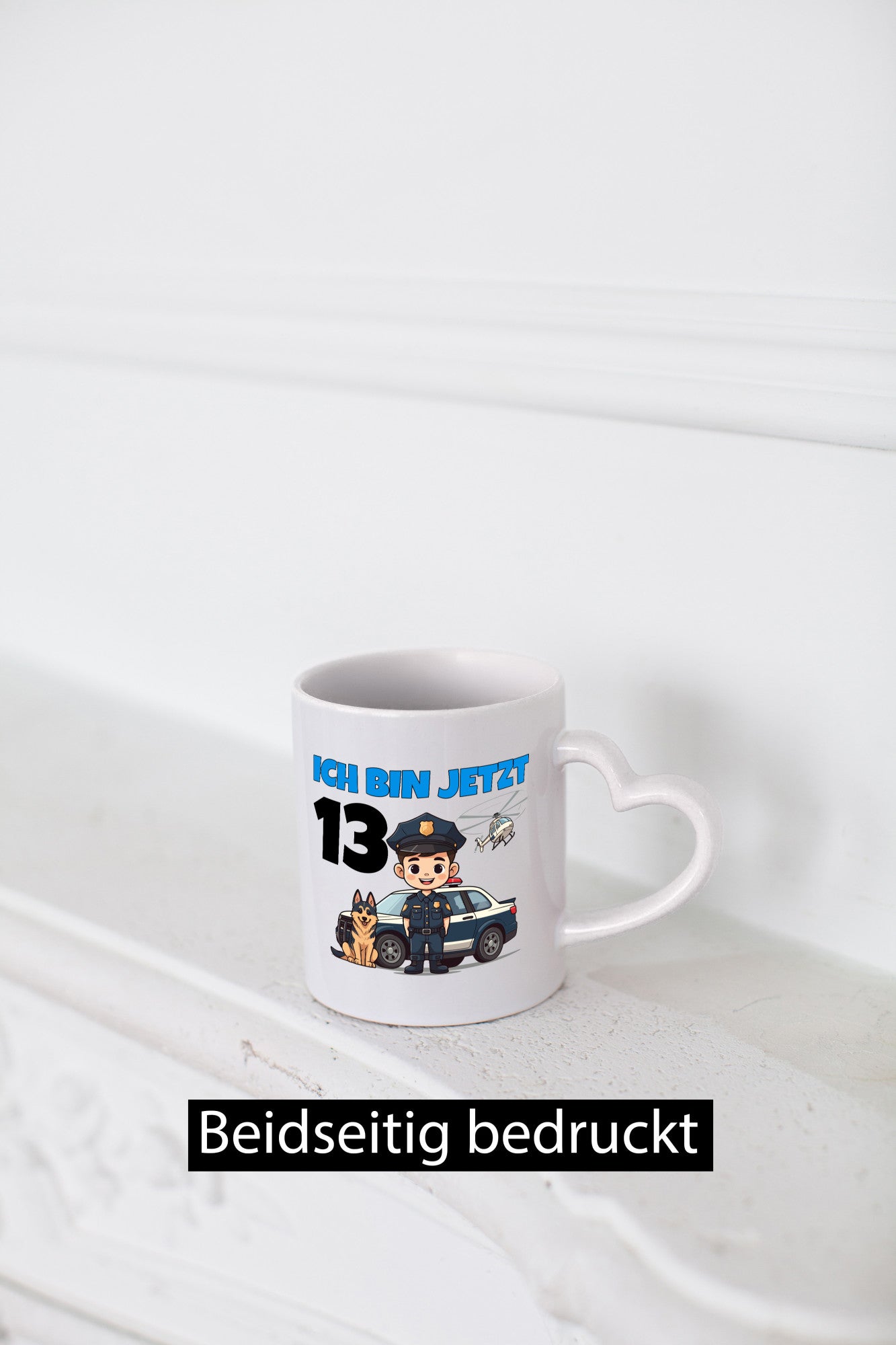 13. Geburtstag | 13 Jahre Polizei Kind Polizeiauto Humor Geschenkidee Tasse