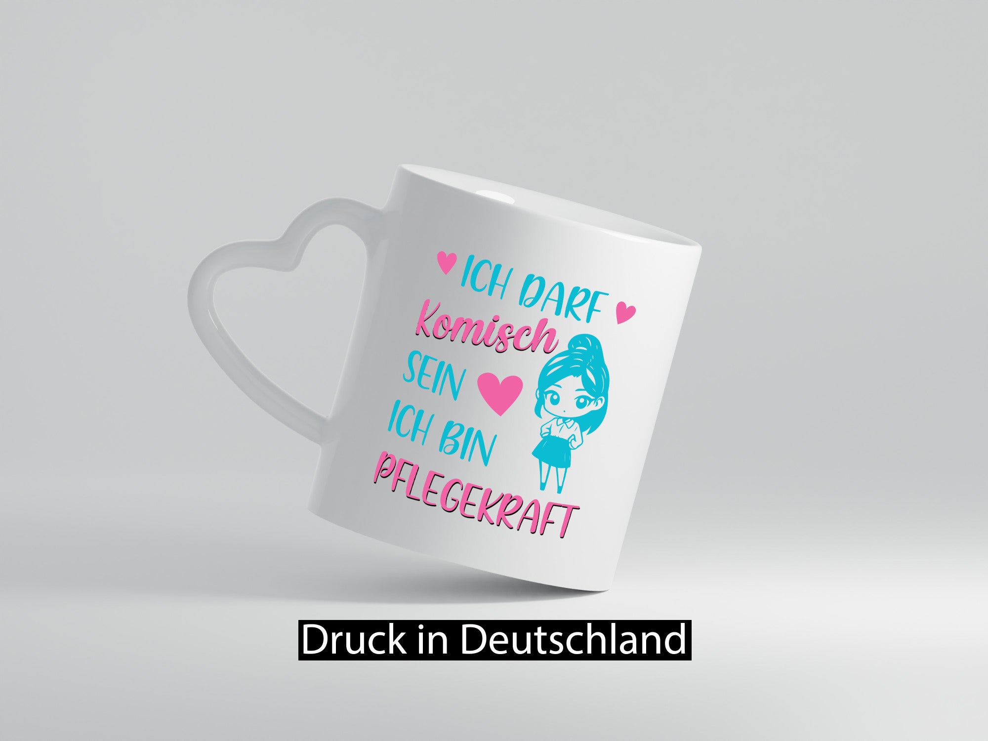Ich darf komisch sein | Pflegekraft Geschenkidee Humor Tasse