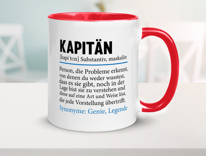 Kapitän | Spruch lustig Schiffskapitän Schiff Geschenk Humor Geschenkidee