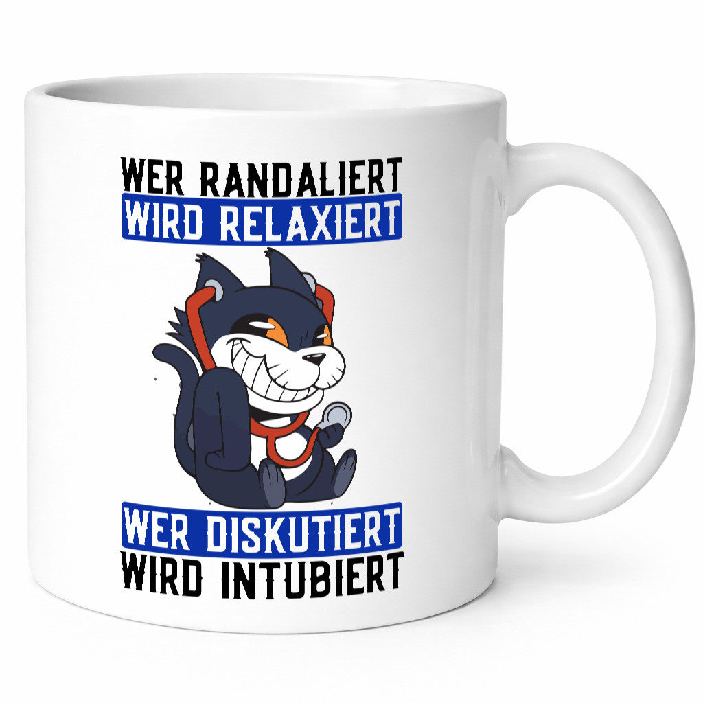 Wer randaliert wird relaxiert | Arzt Krankenschwester lustiger Spruch Geschenk