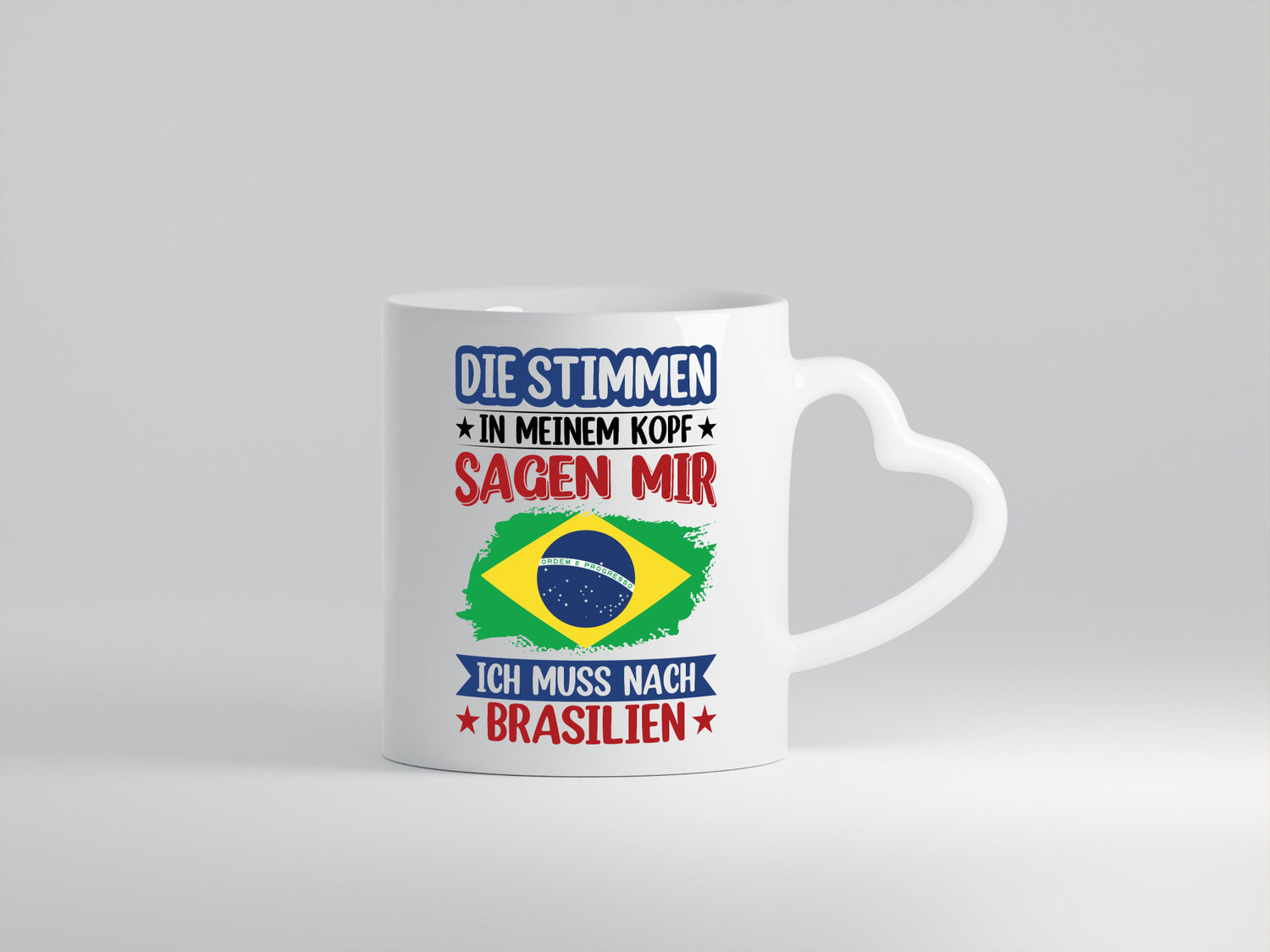 Brasilien | Urlaub Stimmen in meinem Kopf Traumland Humor Geschenkidee Tasse
