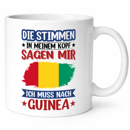 Guinea | Urlaub Stimmen in meinem Kopf Traumland lustiger Spruch Geschenk Humor