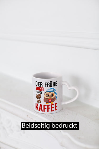 Früher Vogel | Kaffeliebhaber Nachteule Humor Geschenkidee Tasse