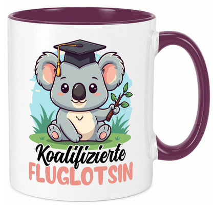 Koalifizierte Fluglotsin | Flughafen Flugverkehr lustiger Spruch Geschenk Humor