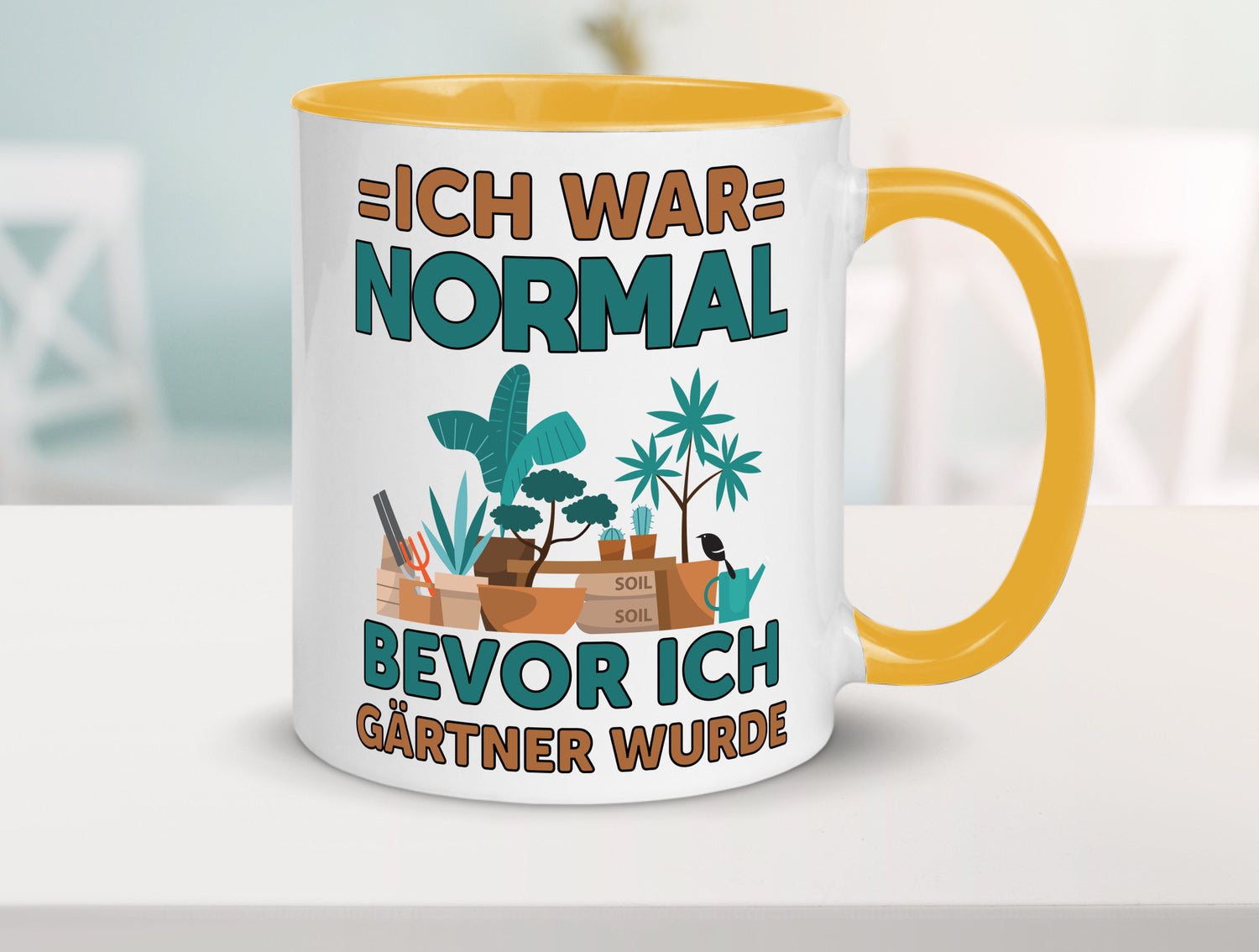 Ich war normal bevor Gärtner wurde | Garten lustiger Spruch Geschenk Humor
