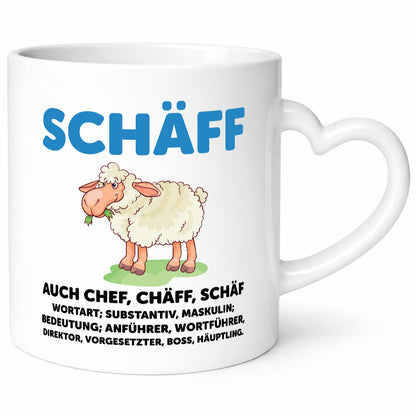 Chef | Arbeitgeber Boss Wortspiel Humor Arbeit Kollegen Büro Geschenkidee Tasse