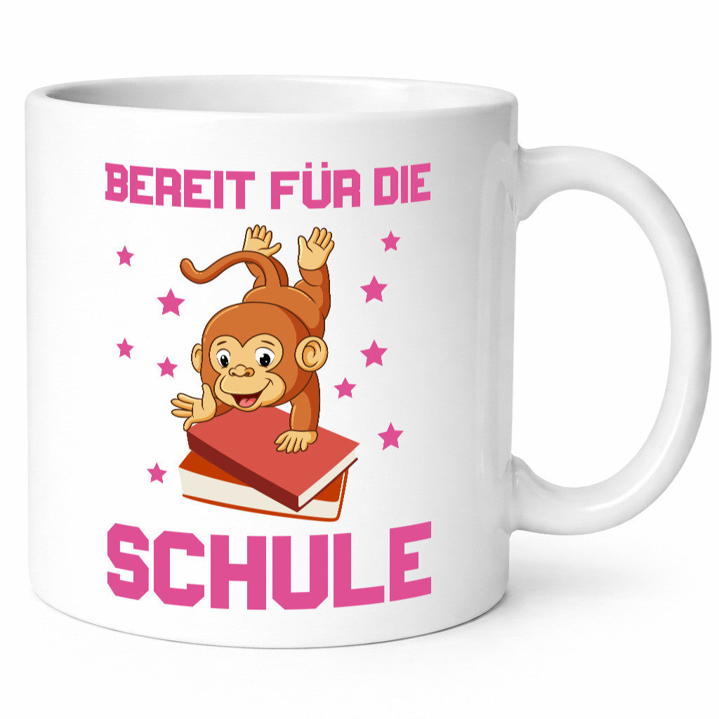Bereit für die Schule | Einschulung Sterne Affe Geschenk Humor Geschenkidee