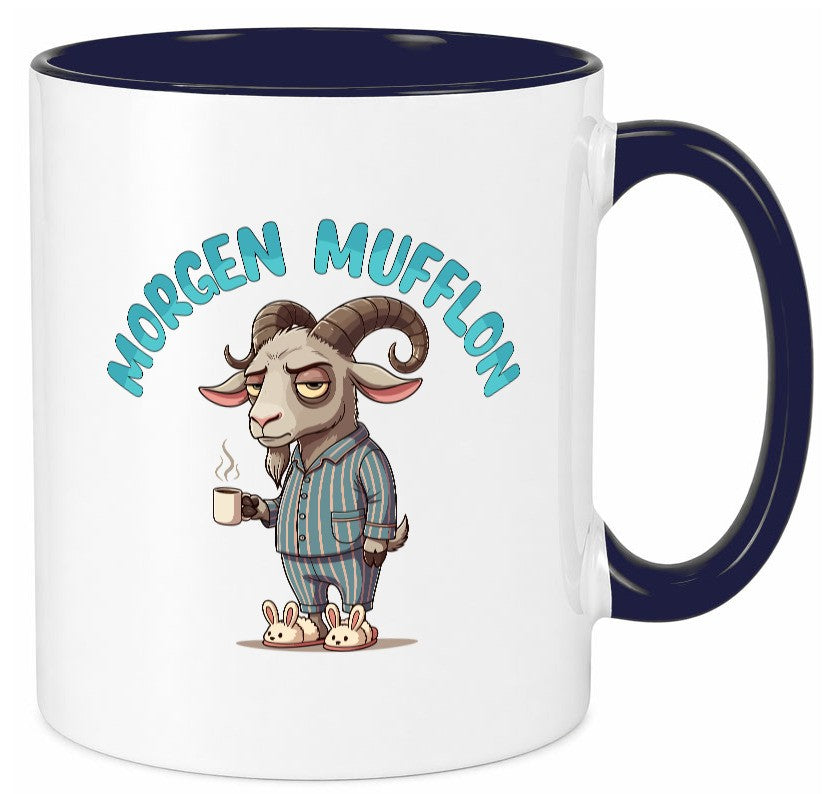 Morgen Mufflon | Morgenmuffe v2 lustig Humor Geschenkidee Geschenk Tasse