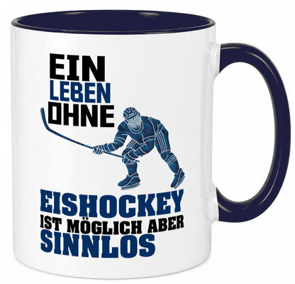 Eishockey | Eishockeyspieler Tasse Eishockeyfan lustiger Spruch Geschenk Humor