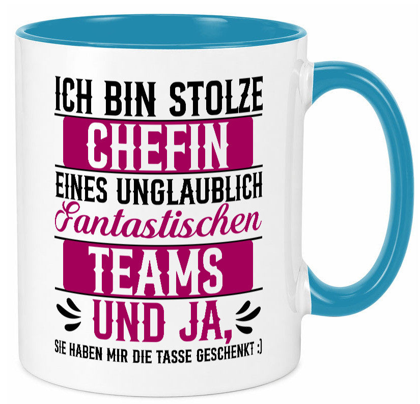 Stolze Chefin | Tolles Team Mitarbeiter lustig Arbeit Kollegen Büro Geschenk