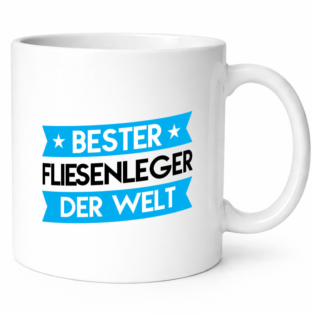 Bester Fliesenleger | Fliesenlegen Bau lustig Humor Geschenkidee Geschenk Tasse