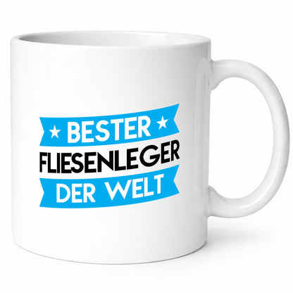 Bester Fliesenleger | Fliesenlegen Bau lustig Humor Geschenkidee Geschenk Tasse