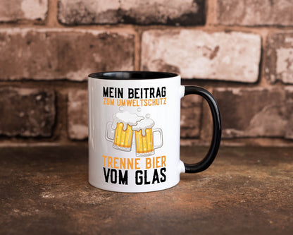 Beitrag zum Umweltschutz | Biertrinker Party Pils lustiger Spruch Geschenk