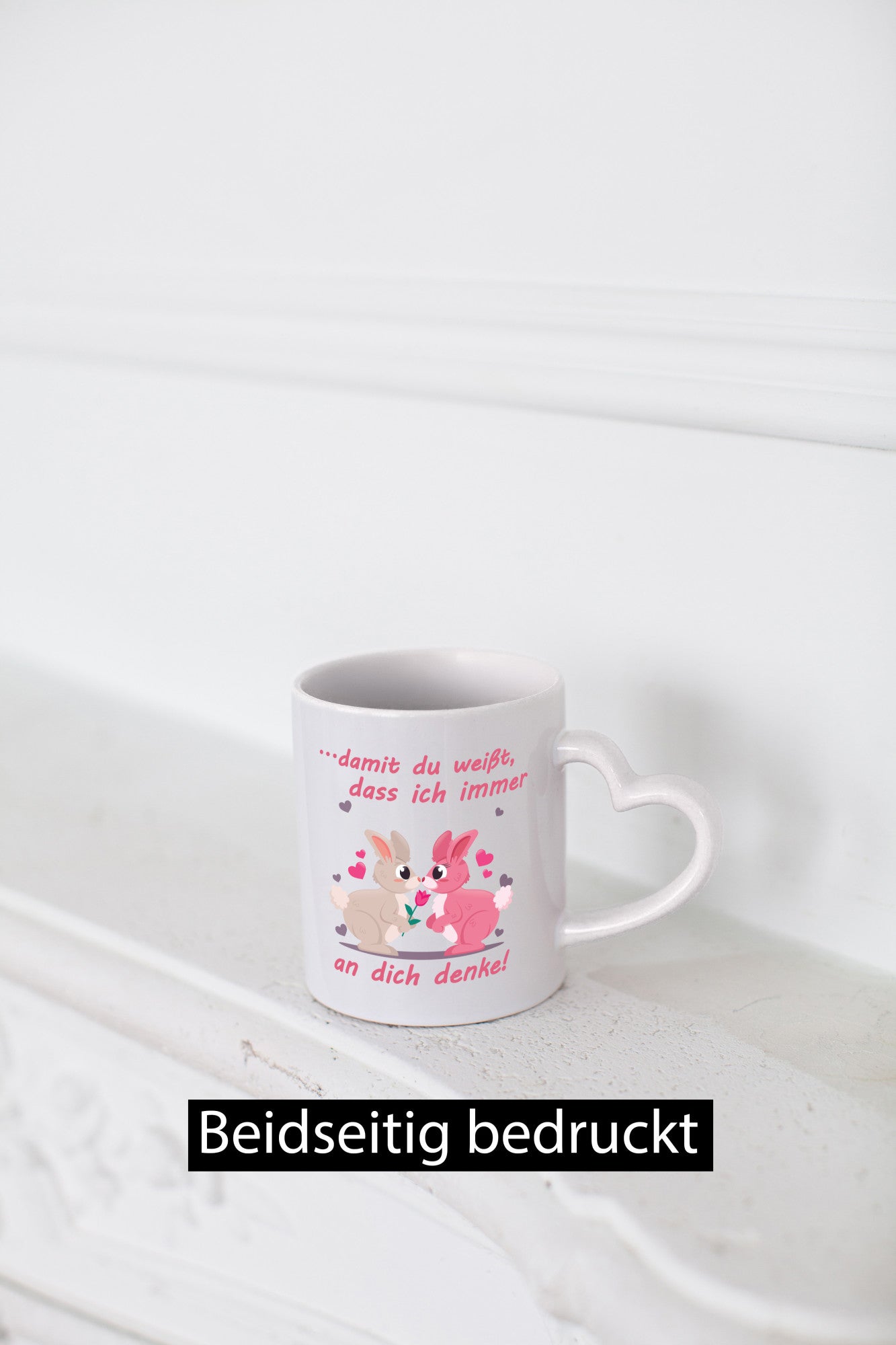 Damit du weißt ich denke immer an dich | Rose Liebe lustig Humor Geschenkidee